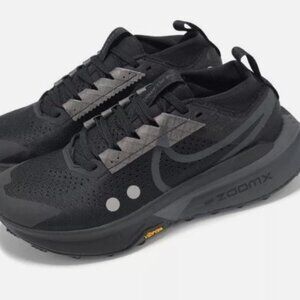 Nike ZoomX Zegama Trail Shoes Mens Black Gray Vibram MegaGrip
